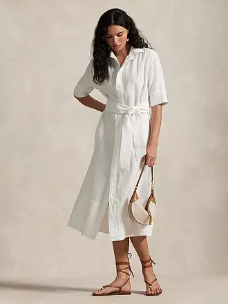 POLO RALPH LAUREN | Mididress
Marke: POLO RALPH LAUREN
Farbe: weiss
Kategorien: Mode,Damen

Ärmellänge: Kurzarm
Material: Leinen
Kragenform: Hemdblusenkragen
Musterung: Unifarben
Passform (Oberbekleidung): Locker
Style & Anlass: Freizeit
Stil: Casual
Details: Eingrifftasch | 